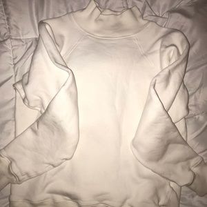 White turtleneck Agolde sweater